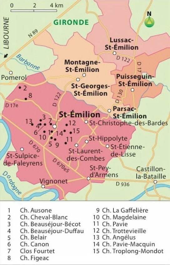 st. emilion wine map